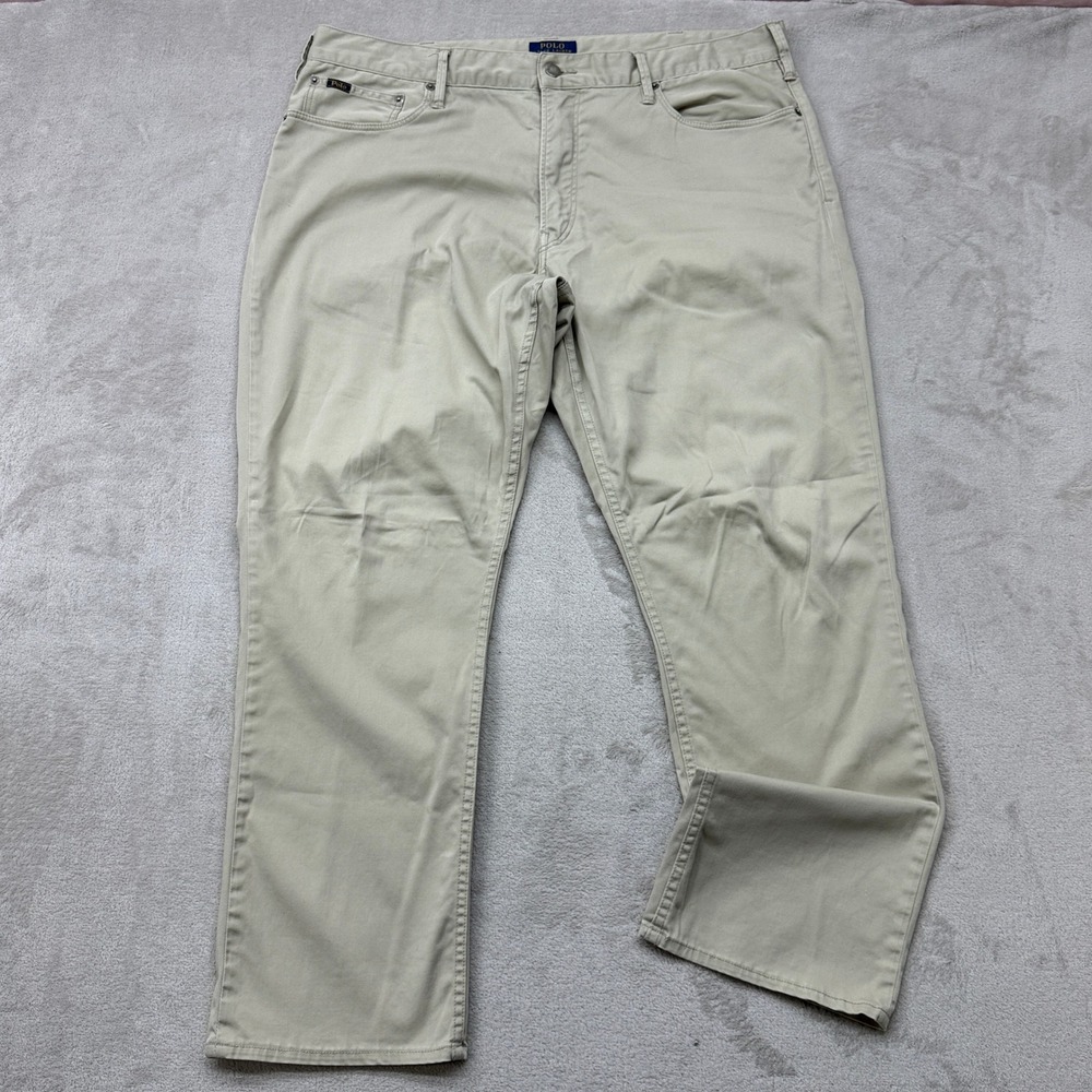Polo Ralph Lauren Prospect Straight Pants Mens 38x30 Khaki Tan Stretch Chinos